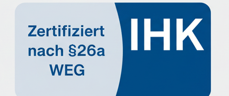 IHK-Zertifikat: Zertifiziert nach §26a WEG